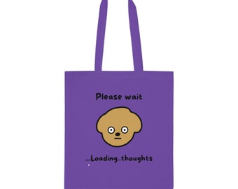 100% Cotton Tote Bag | 7 Colours | Thoughts Loading Dog Totebag |