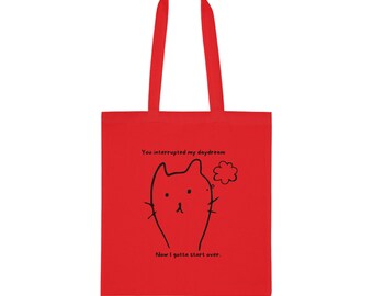 100% Cotton Tote Bag | 6 Colours | Interrupted Daydream Totebag |