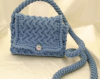 Cross Body Purse Cell Phone Tote Knitting Pattern PDF for Crochet and Knit