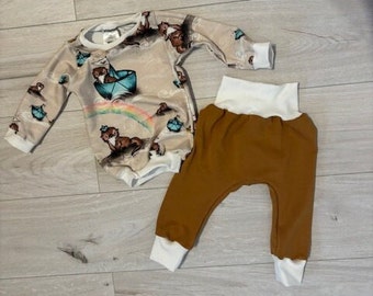 Schlafanzug Zweiteiler Set Jogginganzug Baby Otter