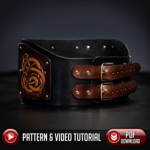 War Belt Pattern | Leather Armor - PDF - SVG LASER