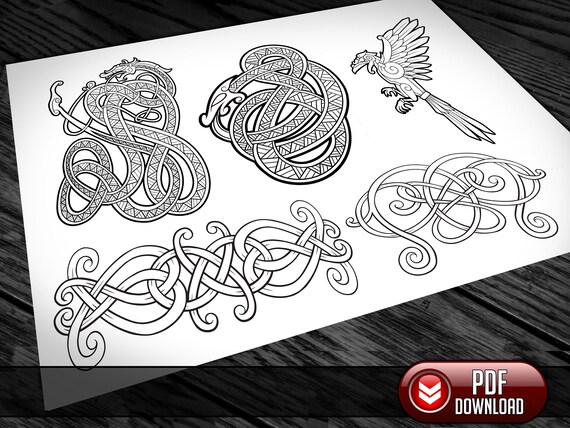Viking Patterns Drawing