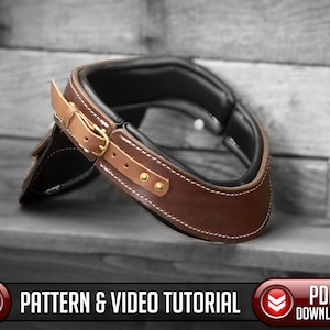 Leather Gorget Pattern / Neck Armor Pattern / Digital Download -  SCA / Larp / Costume - PDF - SVG Laser