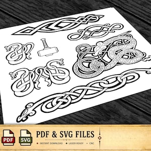 Viking Art Pack / Digital Download | 07 - PDF - SVG LASER