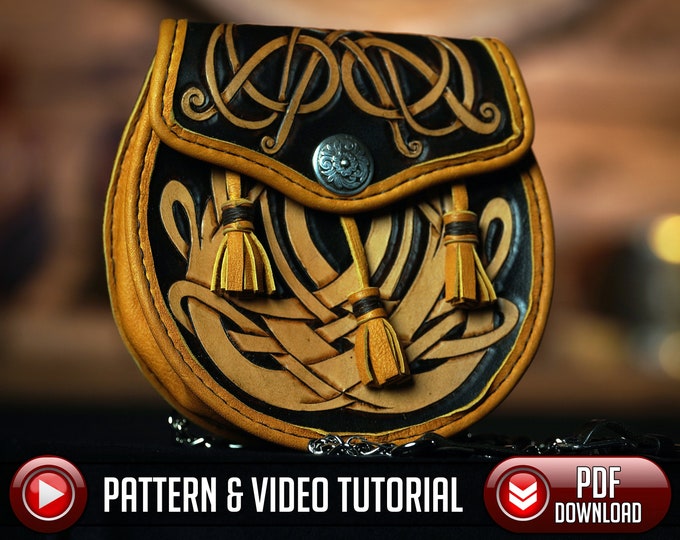 Leather Rob Roy Sporran *** DIY Pattern*** - Etsy Canada
