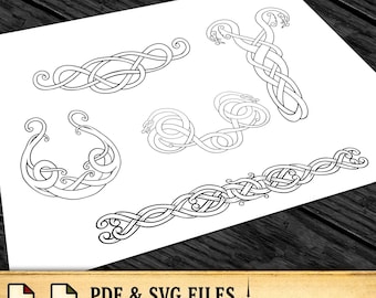 Viking Art Pack / Digital Download | 17 - PDF - SVG LASER