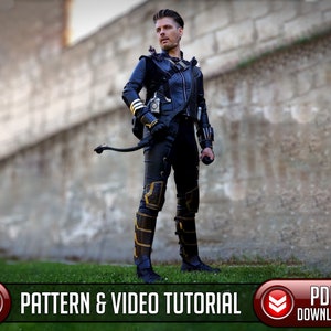 Leather Ronin Costume Pattern Pack / Leather Hawkeye Costume Pattern Pack / Digital Download - PDF - SVG LASER