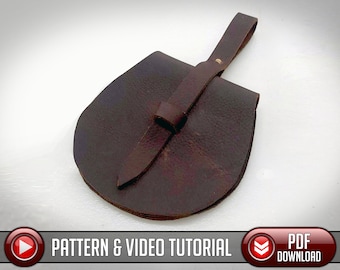 Scrap Leather Pouch Pattern / Digital Download - PDF - SVG LASER