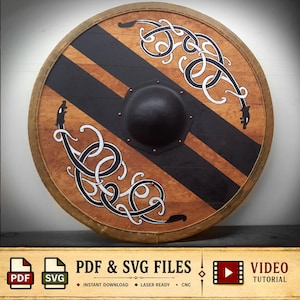 Rawhide Shield Edging Pattern / Digital Download - PDF - SVG LASER