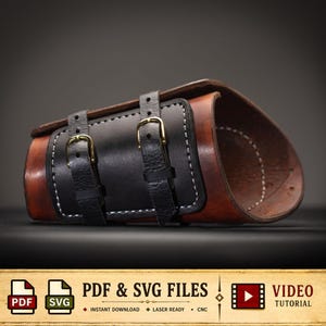 Leather Vambrace Pattern  - PDF - SVG Laser / Arm Armor Pattern / Thors Hammer Serpent / Digital Download - SCA / Larp / Costume