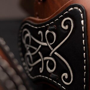 Leg Armor Pattern - Leather Armor - Viking Knotwork - PDF - SVG LASER image 3