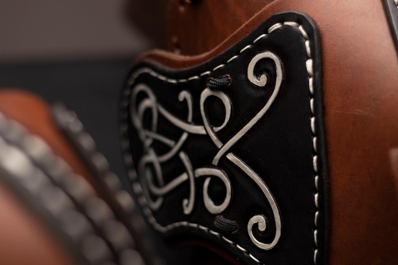 Leg Armor Pattern - Leather Armor - Viking Knotwork - PDF - SVG LASER image 3