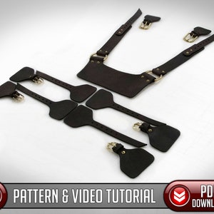 Leather Lamellar Strapping Pattern / Digital Download - PDF - SVG LASER