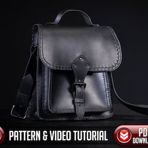 Leather Satchel / Bag Pattern - Leather Pattern - PDF - SVG LASER