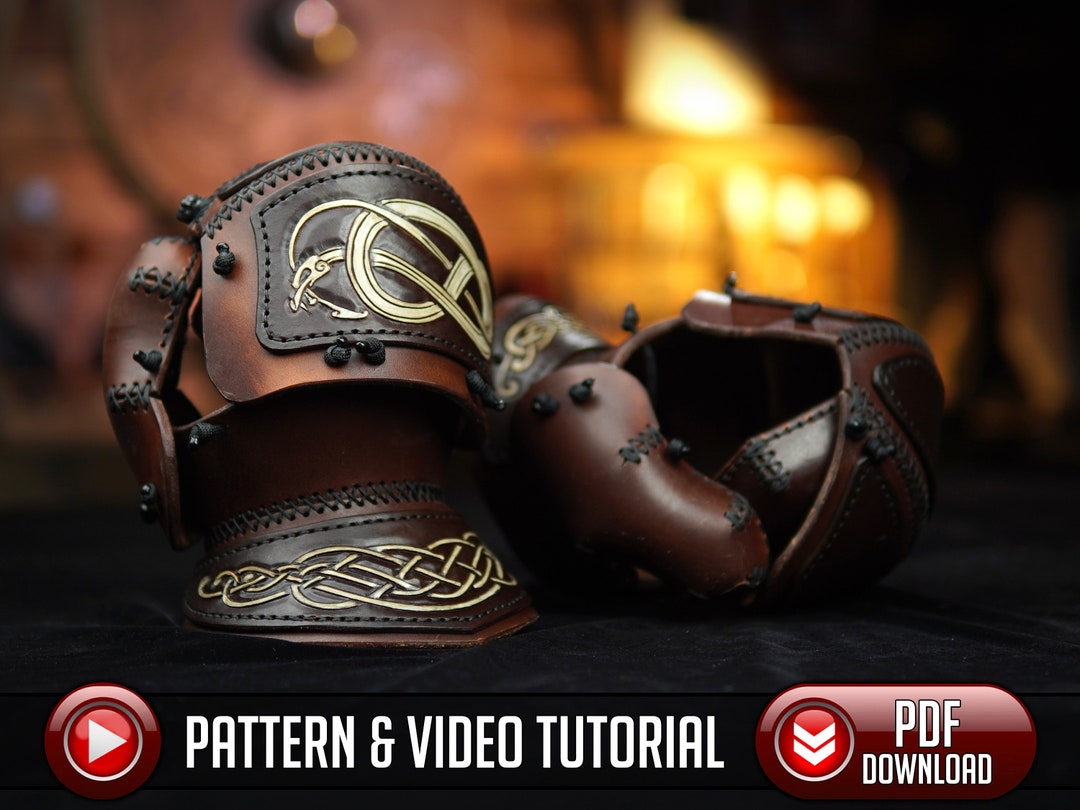 Leather Gauntlet Pattern Mitten Gauntlet Pattern Armor Pattern PDF SVG