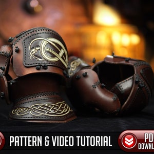 Leather Gauntlet Pattern | Mitten Gauntlet Pattern | Armor Pattern - PDF - SVG LASER