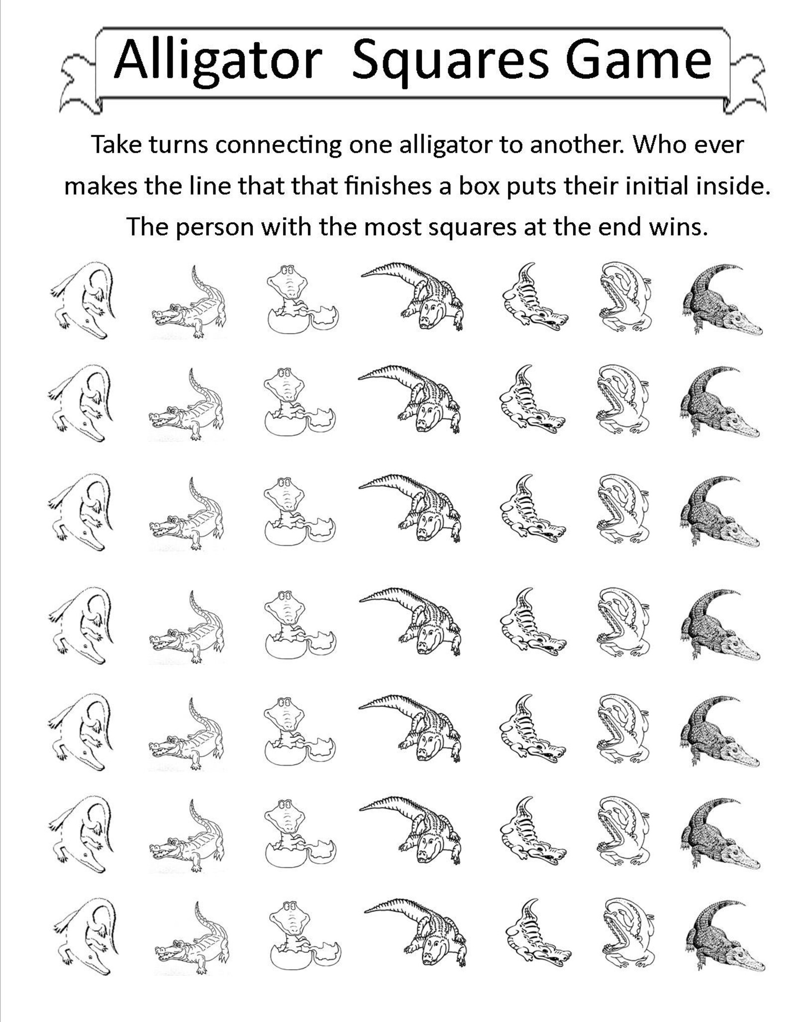 COLORING & Activity Pages ALLIGATOR Crocodile Dinosaur Swamp | Etsy