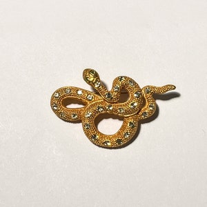 Coiled Snake Brooch