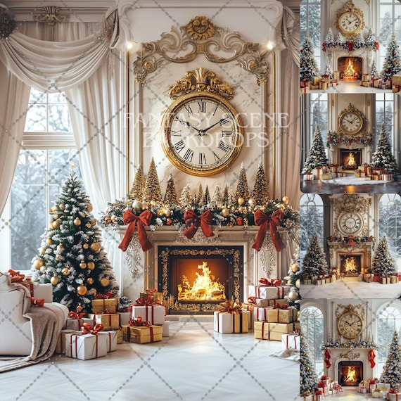 Neutral Christmas Backdrop