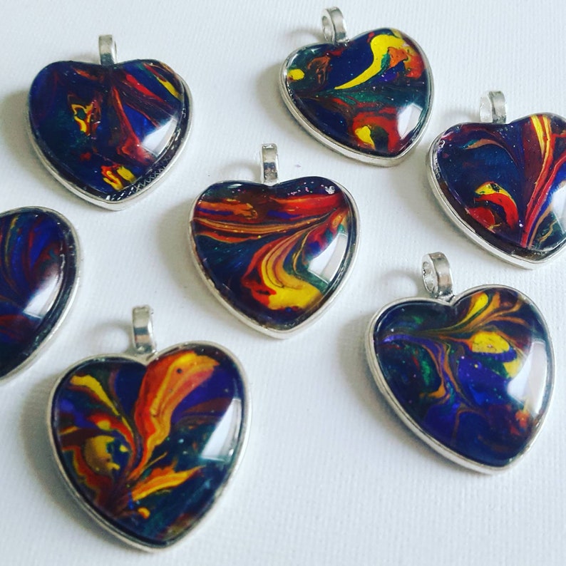 Pendants made from my Paintings image 1