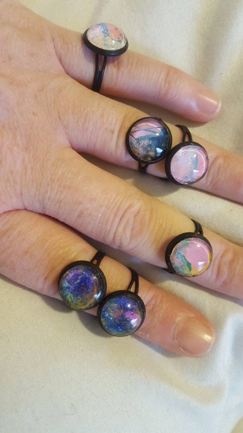 Rings made from my Paintings image 9