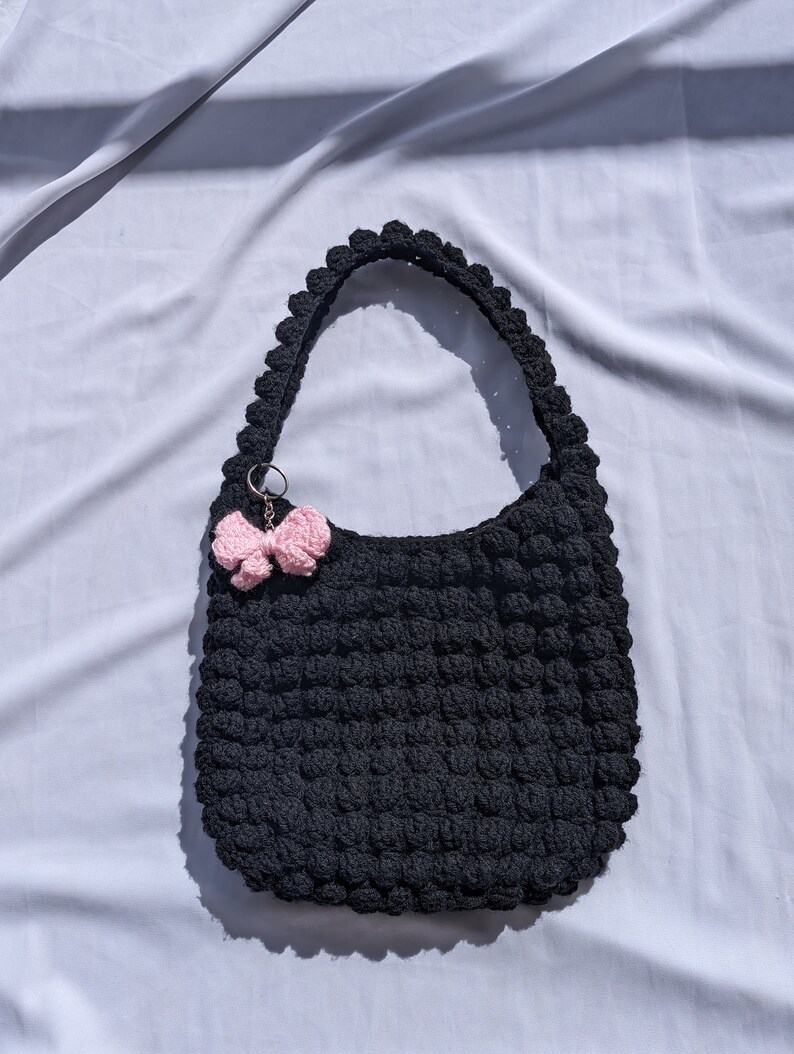 Sac crochet noir image 1