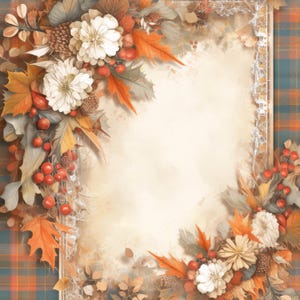 Vintage Fall Leaves Paper Clip Art Bundle 10 High Res Watercolor Jpgs ...