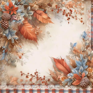 Vintage Fall Leaves Paper Clip Art Bundle 10 High Res Watercolor Jpgs ...