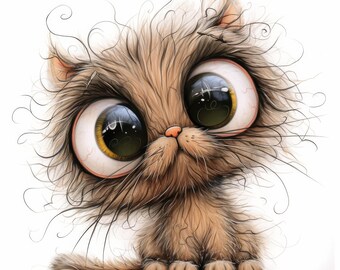 Frazzled Cat Clip Art 15 High Res Watercolor Jpgs Junk Frazzled Cat Clip Art 15 High Res Watercolor Jpgs Junk
