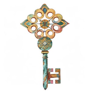 Vintage Key 17 High Res Watercolor JPGs for Junk Journaling, Scrapbooking, Card Making, Digital Download, Fantasy, Historical, Victorian
