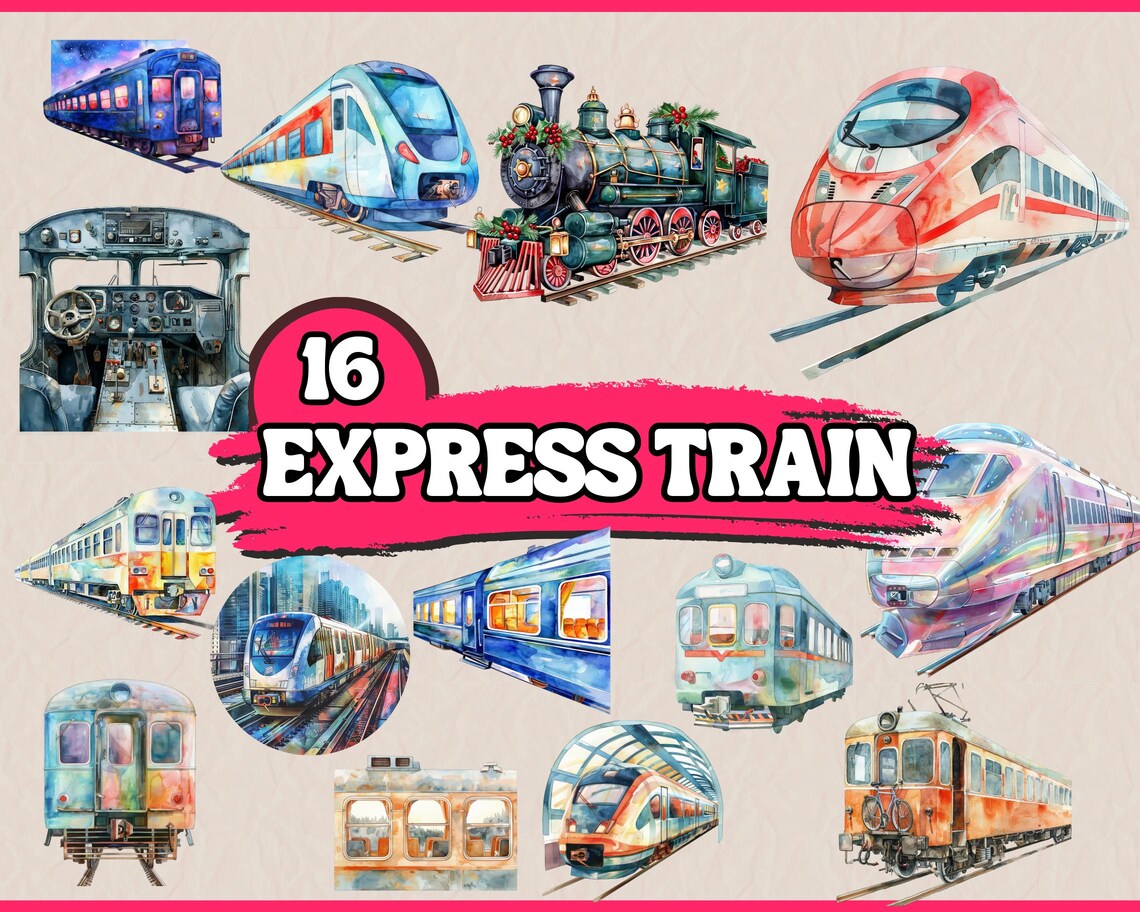 16 PNG Express Train Clipart | Fast Train Clipart, Super Speed Trains ...