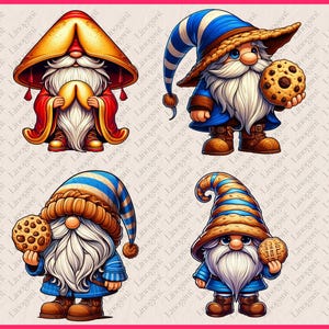 24 PNG Gnomes With Cookie Clipart, Cute Gnome, Cookie Gnome, Gnome ...