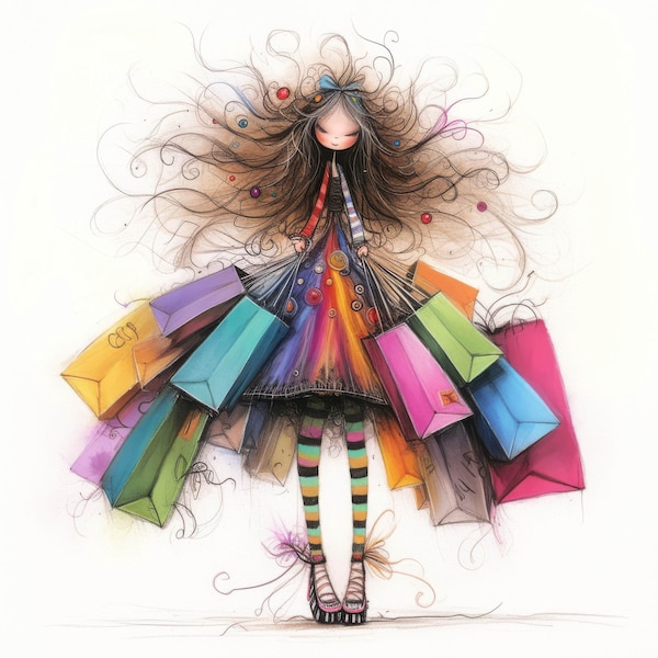 Shopping Clip Art - Etsy