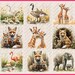 Watercolor Cute Mother and Baby Animals Clipart Bundle, Mom and Baby ...
