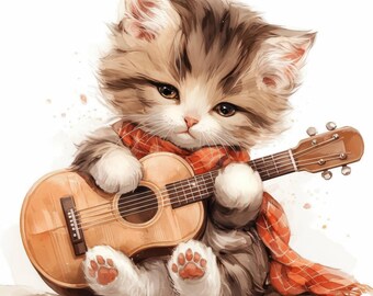 ピアノで眠る猫のクリップアート21選 | 心地よい音楽猫のイラスト