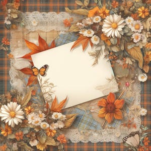 Vintage Fall Leaves Paper Clip Art Bundle 10 High Res Watercolor Jpgs ...