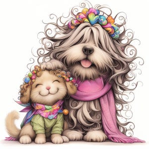 Whimsical Endless Friendship Clip Art 13 High Res Watercolor JPGs for Junk Journals, Scrapbook, Card Making, Digital Download, Best Friends
