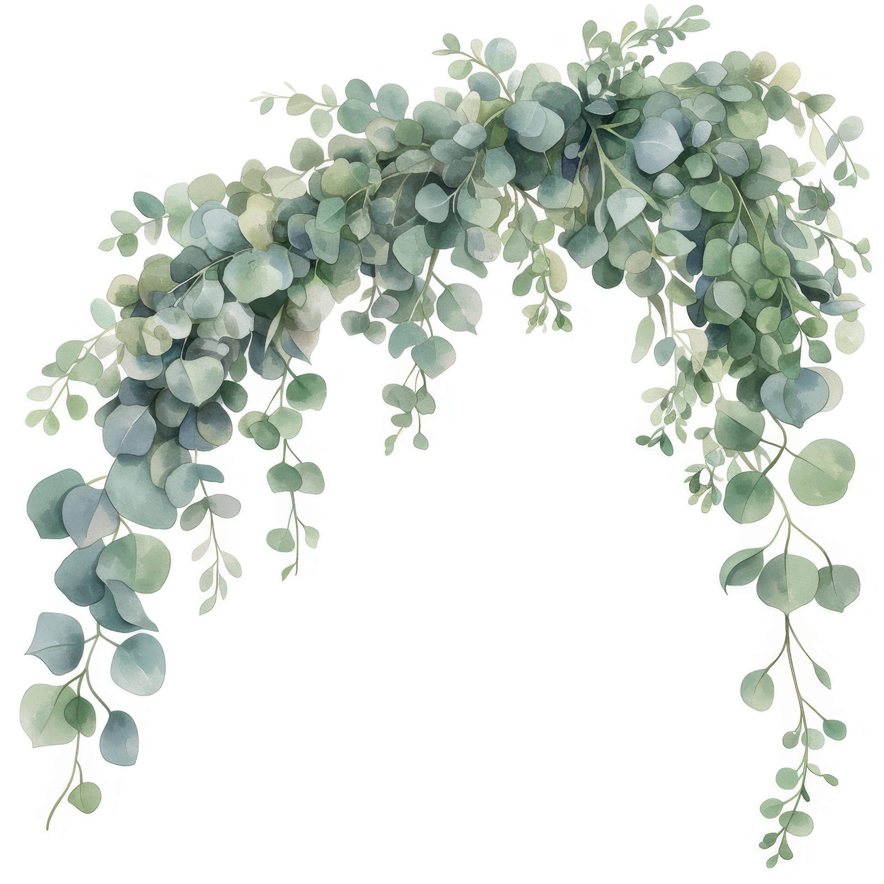 12 Greenery Leaves Arch Clipart Bundle, Invitation Decor Design ...