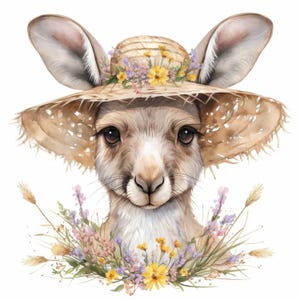 14 Kangaroo Clipart Bundle, Australian Wildlife Art, Printable Watercolor Clipart, High Quality JPG, Paper Craft, Junk Journals
