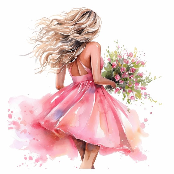 open lace back dress Pink Shells Child-3