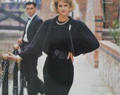 Aran Dress Cardigan Knitting Patterns, for Women, Size 28 - 38 quot (71 - 97 cm), Emu 1355, Paper Original, NOT a PDF
