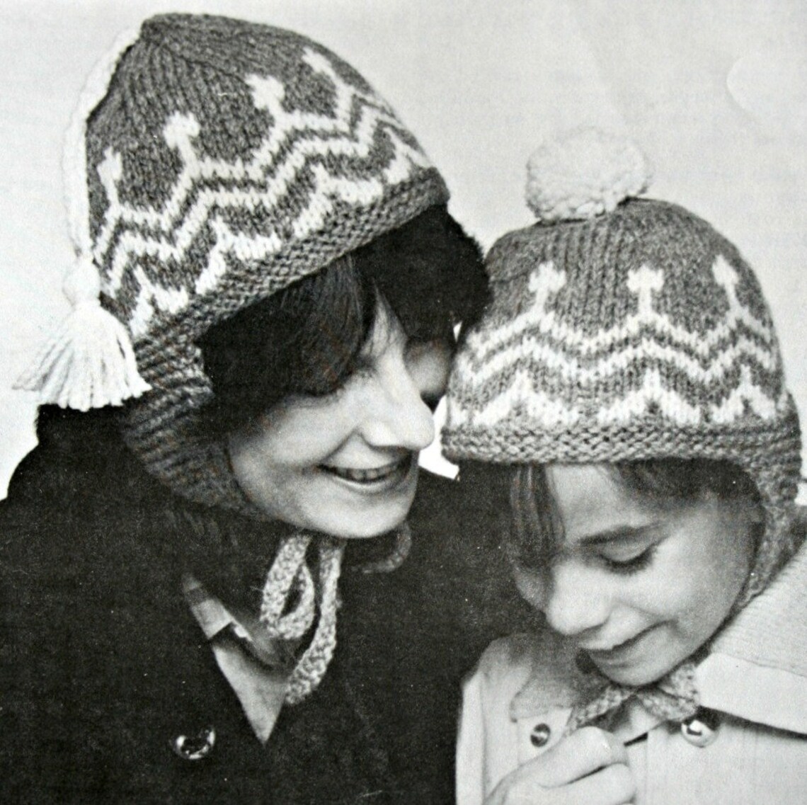 Flap Hat Knitting Pattern Peruvian Hat Beehive Patons 359 Etsy