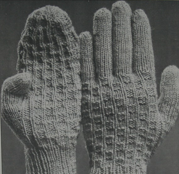 Gloves Mittens Knitting Patterns Beehive Patons 406 For Men Women And Children Dragon Puppet Paper Original Not A Pdf