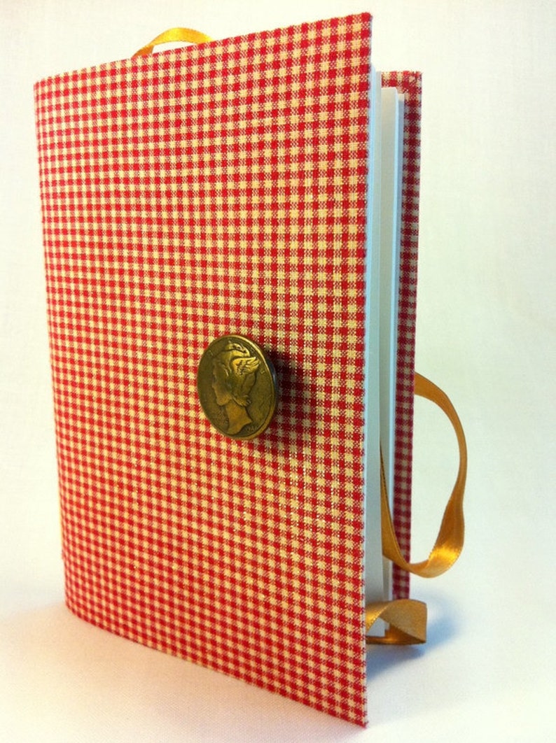 Red White Checkered Journal Diary Notebook Handmade Journals - Etsy