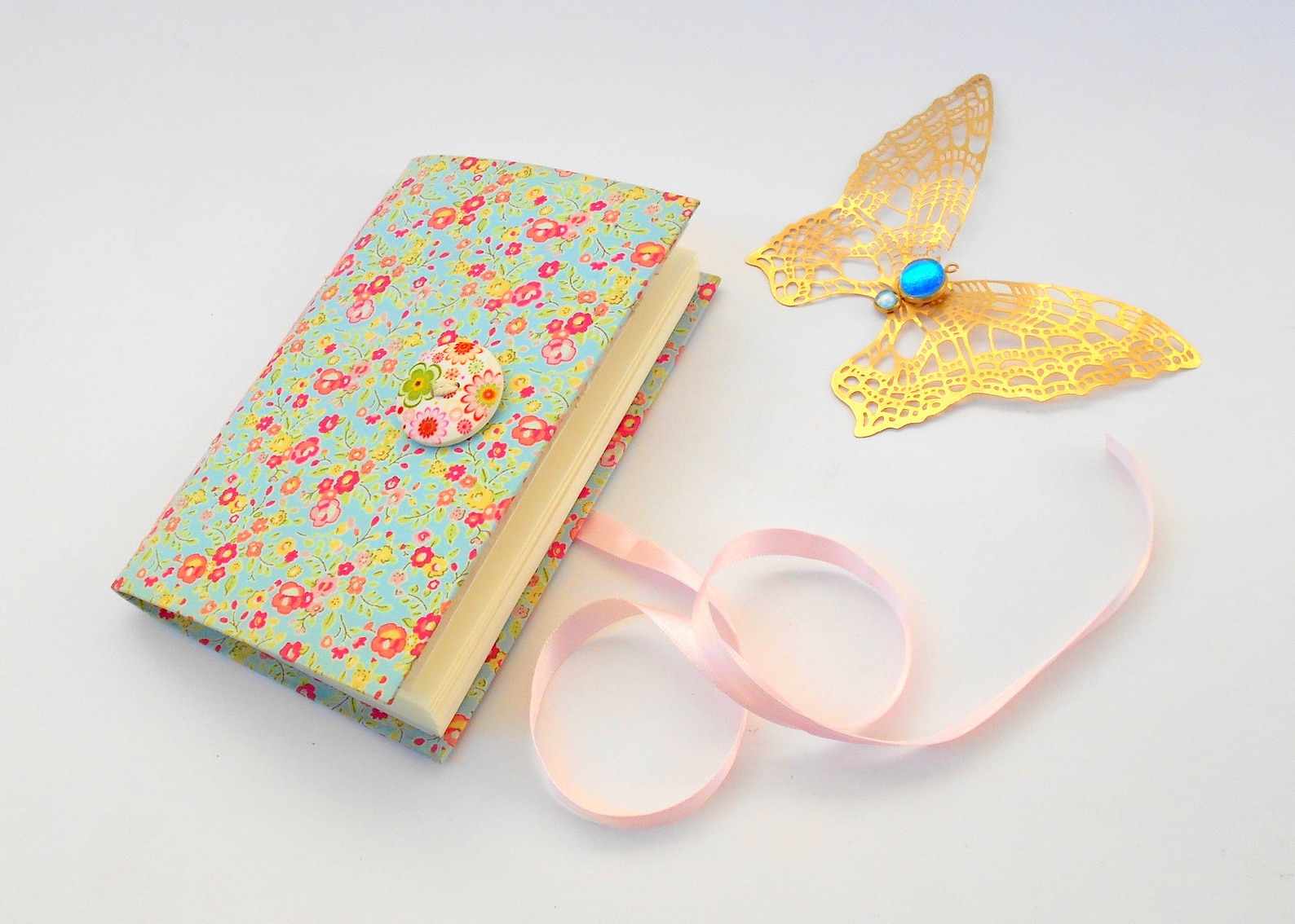 Spring Flowers Journal Fabric Journal Notebook Personal Etsy Israel