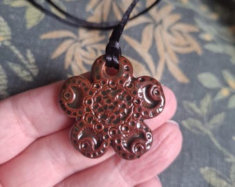 CLEARANCE - Handmade Ceramic Pendant Necklace – sterling silver option