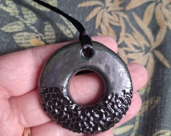 CLEARANCE - Handmade Ceramic Pendant Necklace – sterling silver option