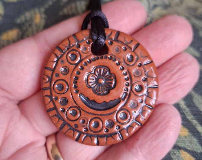 CLEARANCE -  Handmade ceramic pendant