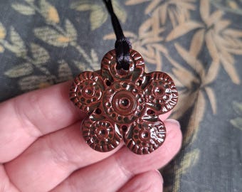 CLEARANCE - Handmade Ceramic Pendant Necklace – sterling silver option
