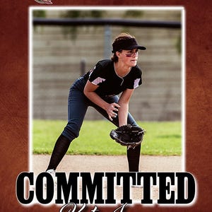 College Commitment Graphic Announcement,  &#39;Simple Elegance&#39; style